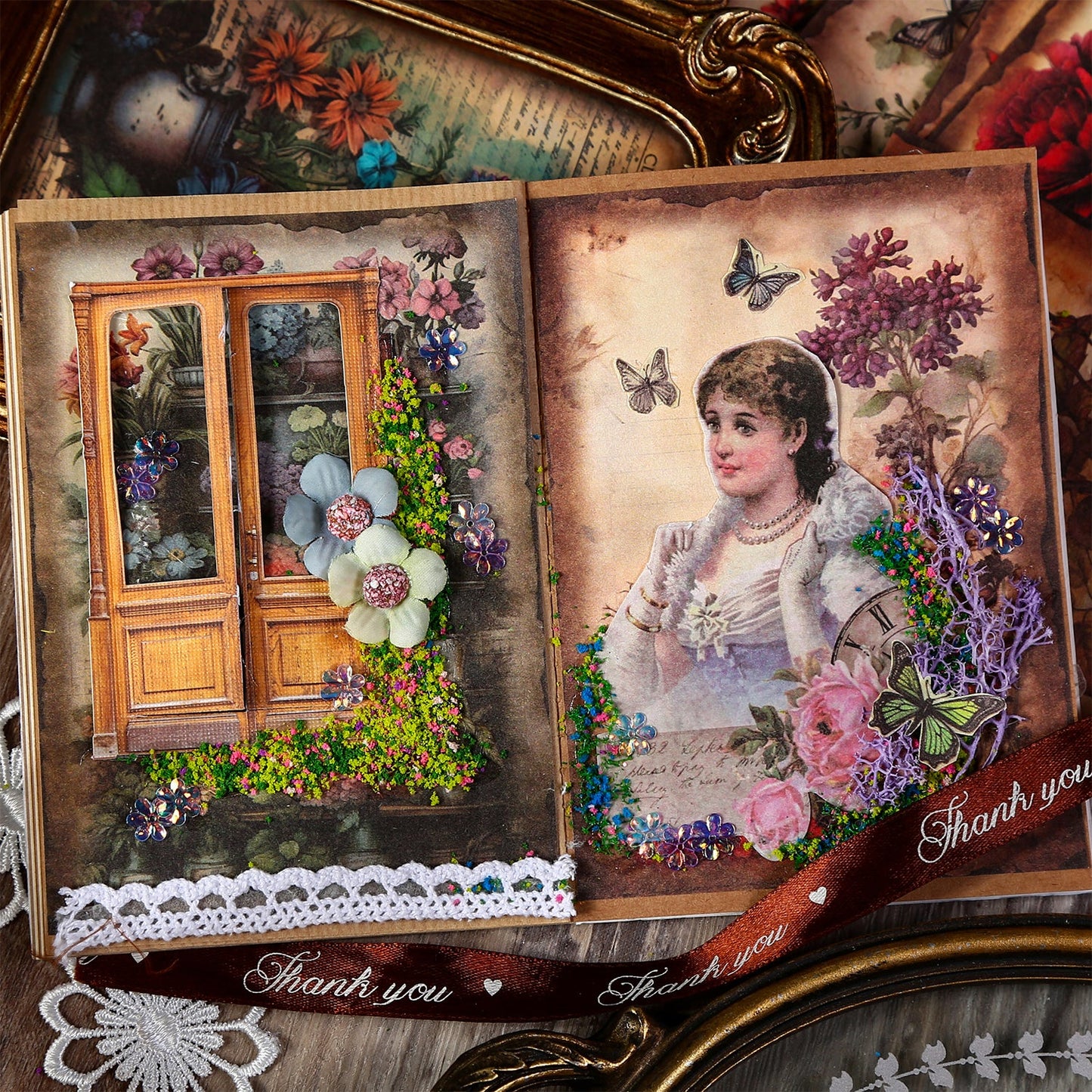Burning Garden Material Decor Paper