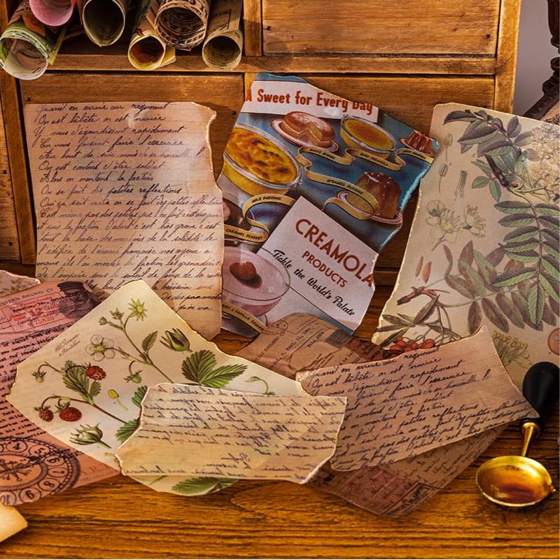 15 PCS Impression Time Retro Decorative Paper