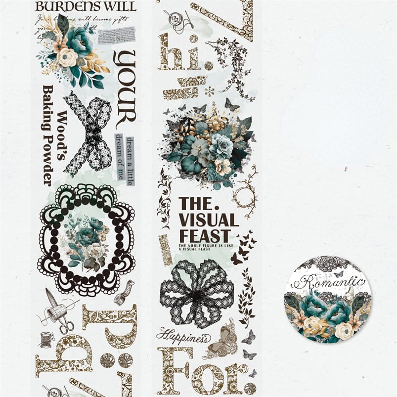 Lace Nocturne PET Decorative Tape