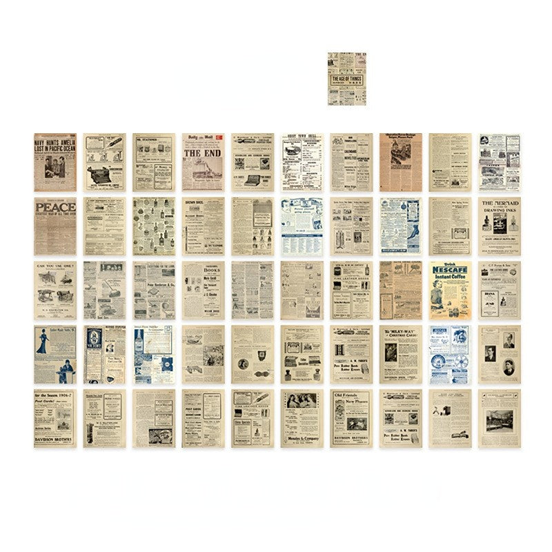 50PCS Unique Paper Book-The Age Of Things