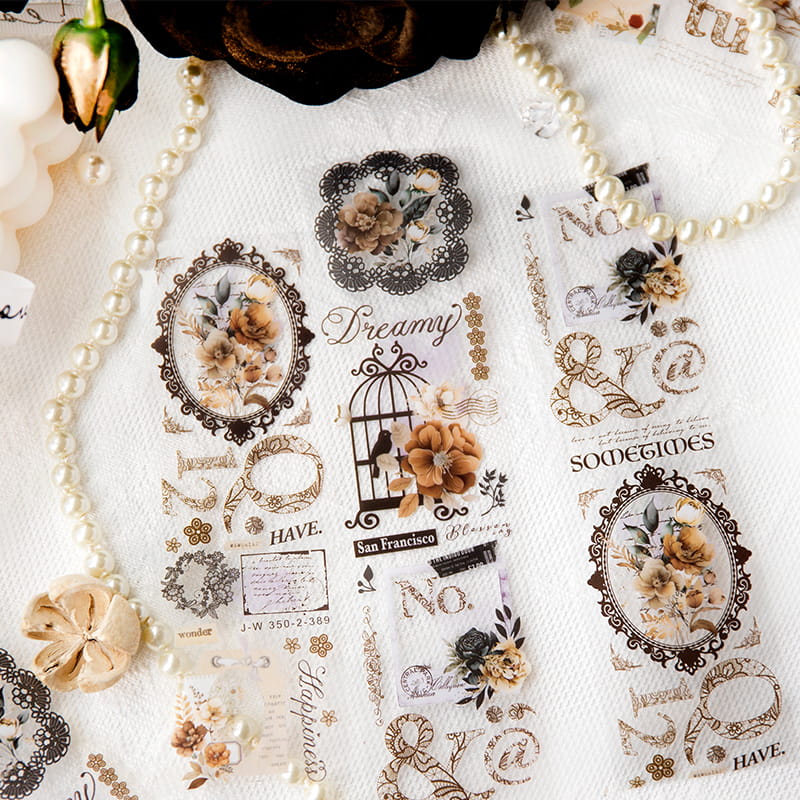 Lace Nocturne PET Decorative Tape