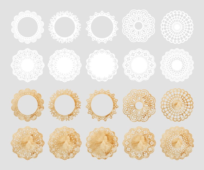 20PCS Hollow Out Paper Material