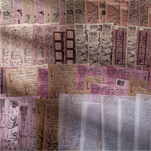Retro Fragments Paper Materials