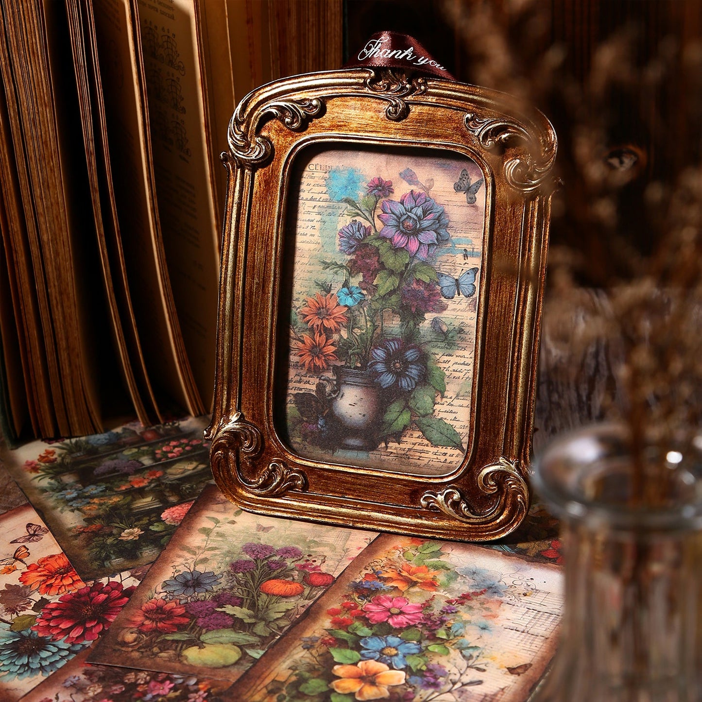 Burning Garden Material Decor Paper