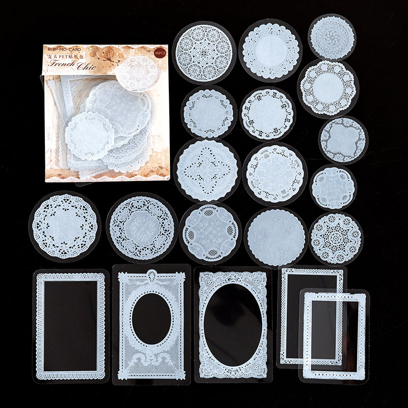 40 PCS Retro Image Pet Decor Stickers