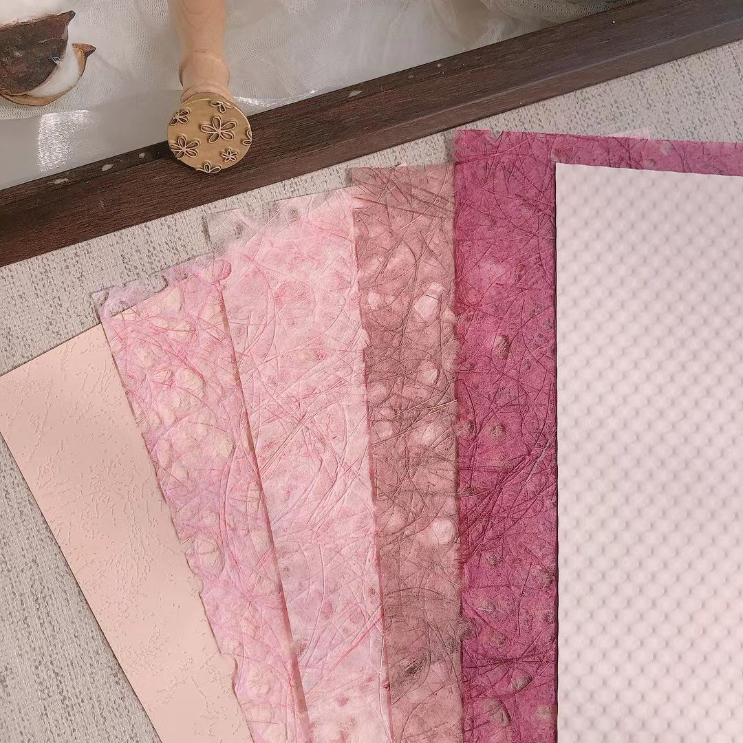 30 PCS Handmade Mesh Paper Pack
