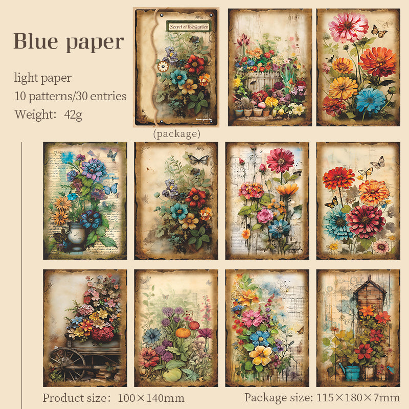Burning Garden Material Decor Paper