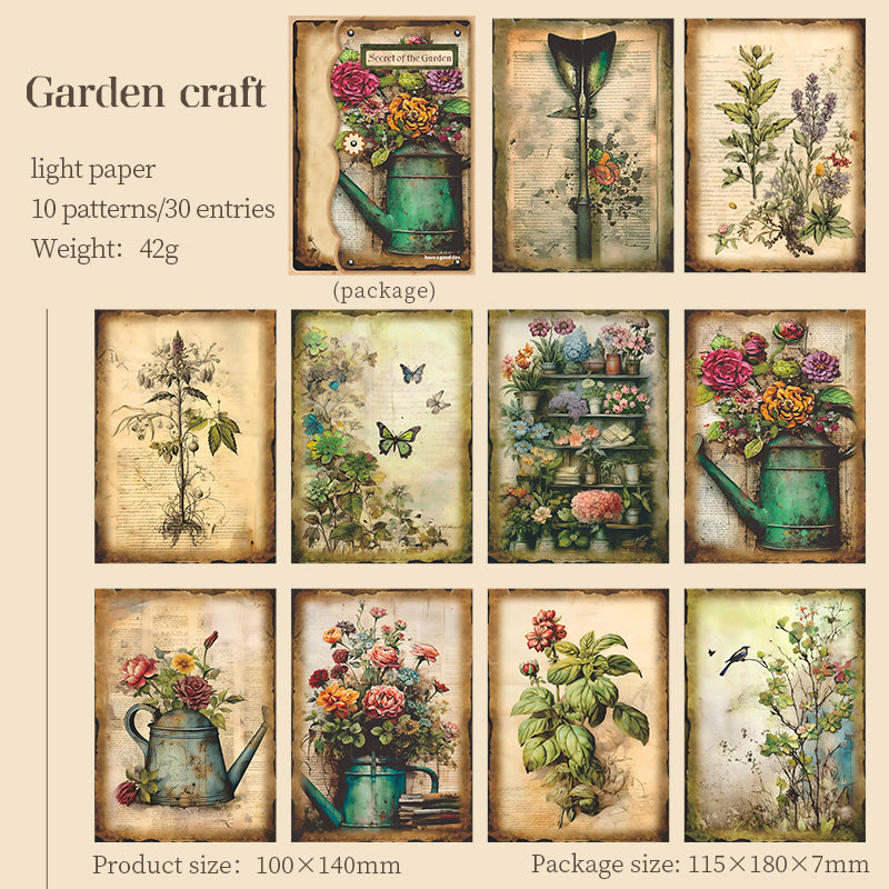 Burning Garden Material Decor Paper