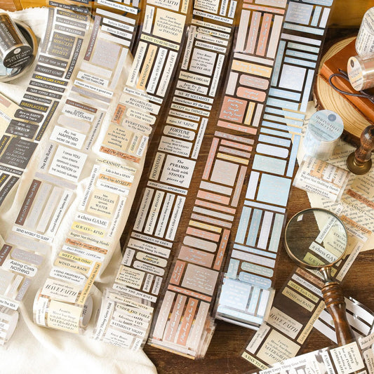 Precut Alphabet Pet Tape
