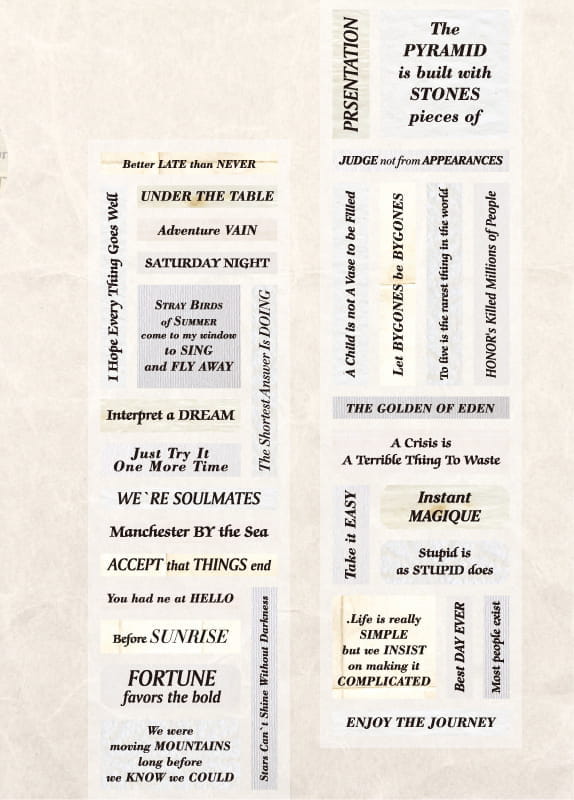 Precut Alphabet Pet Tape