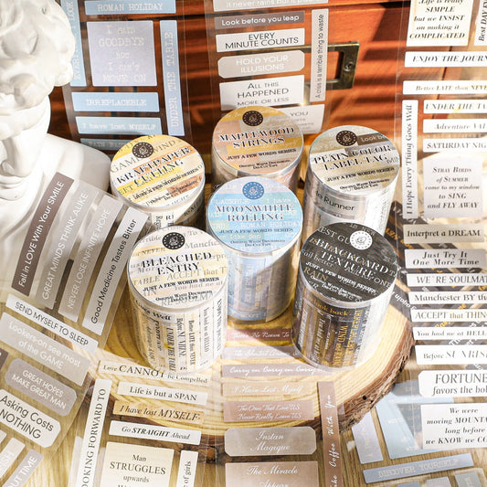 Precut Alphabet Pet Tape