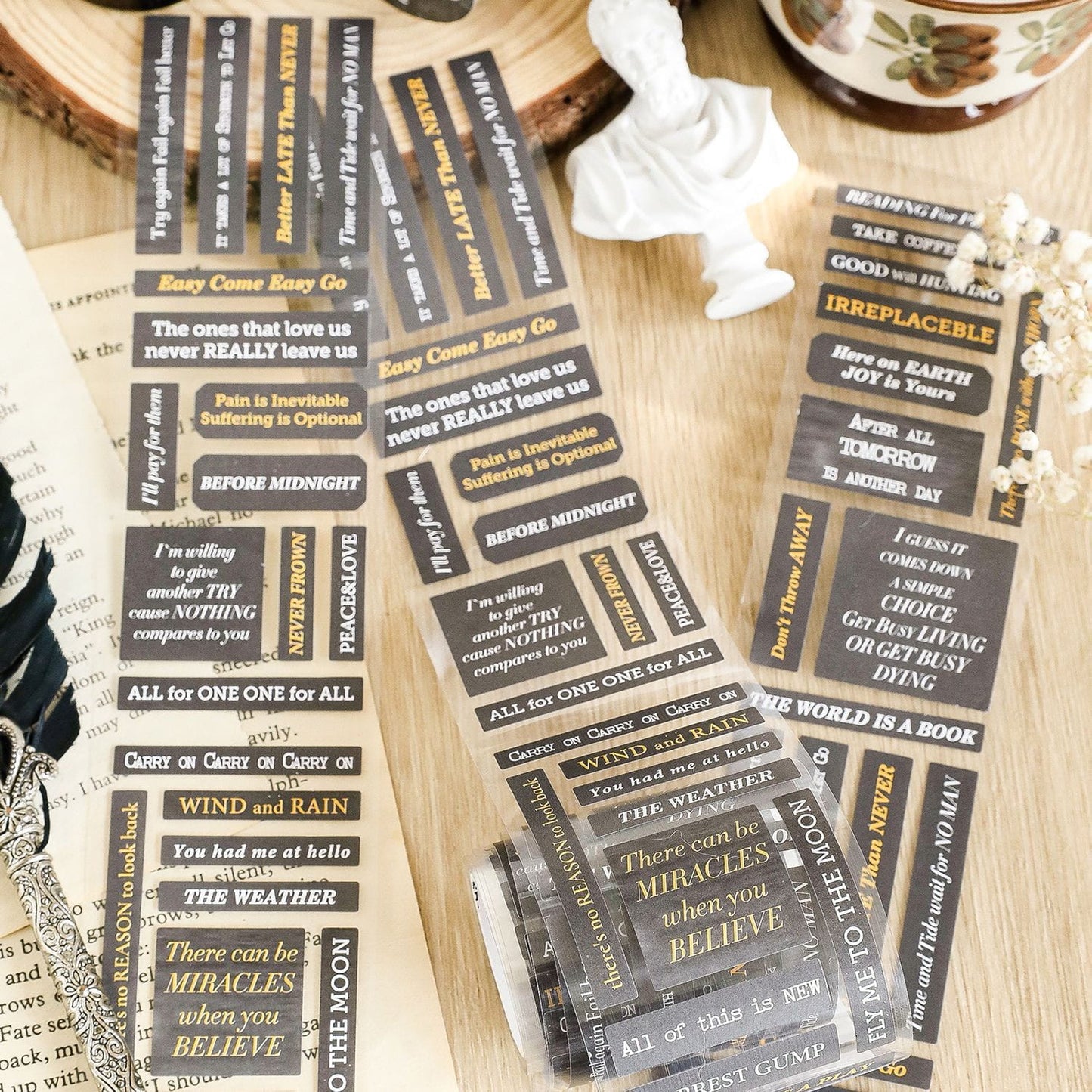 Precut Alphabet Pet Tape