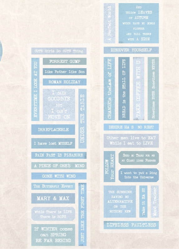 Precut Alphabet Pet Tape