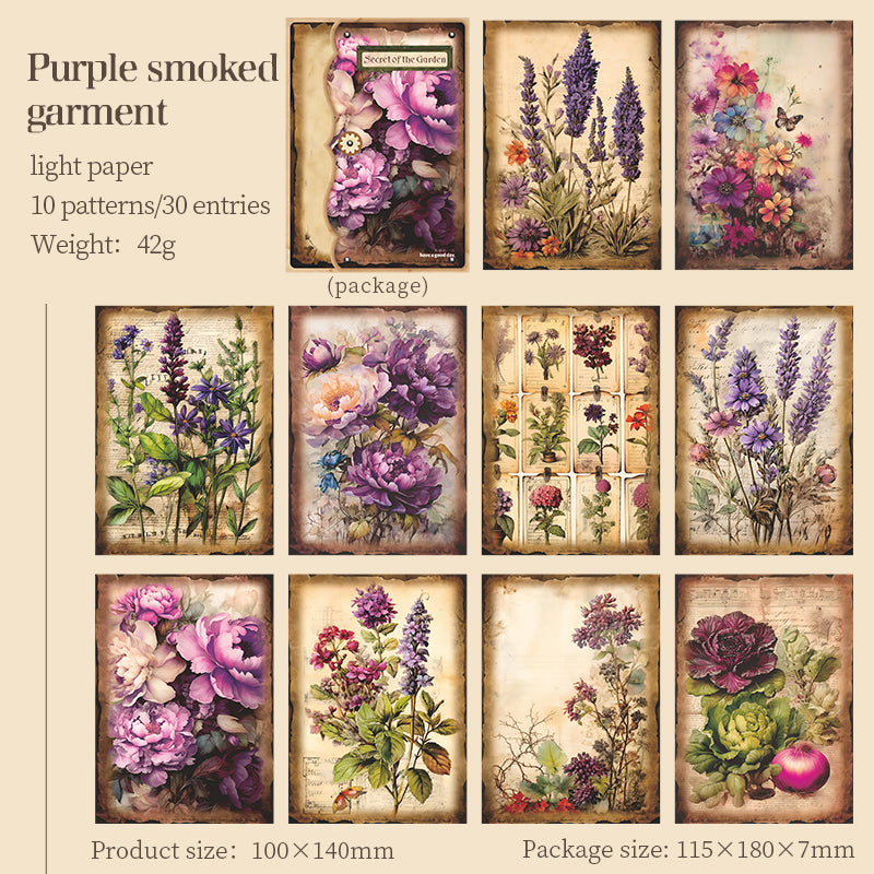 Burning Garden Material Decor Paper