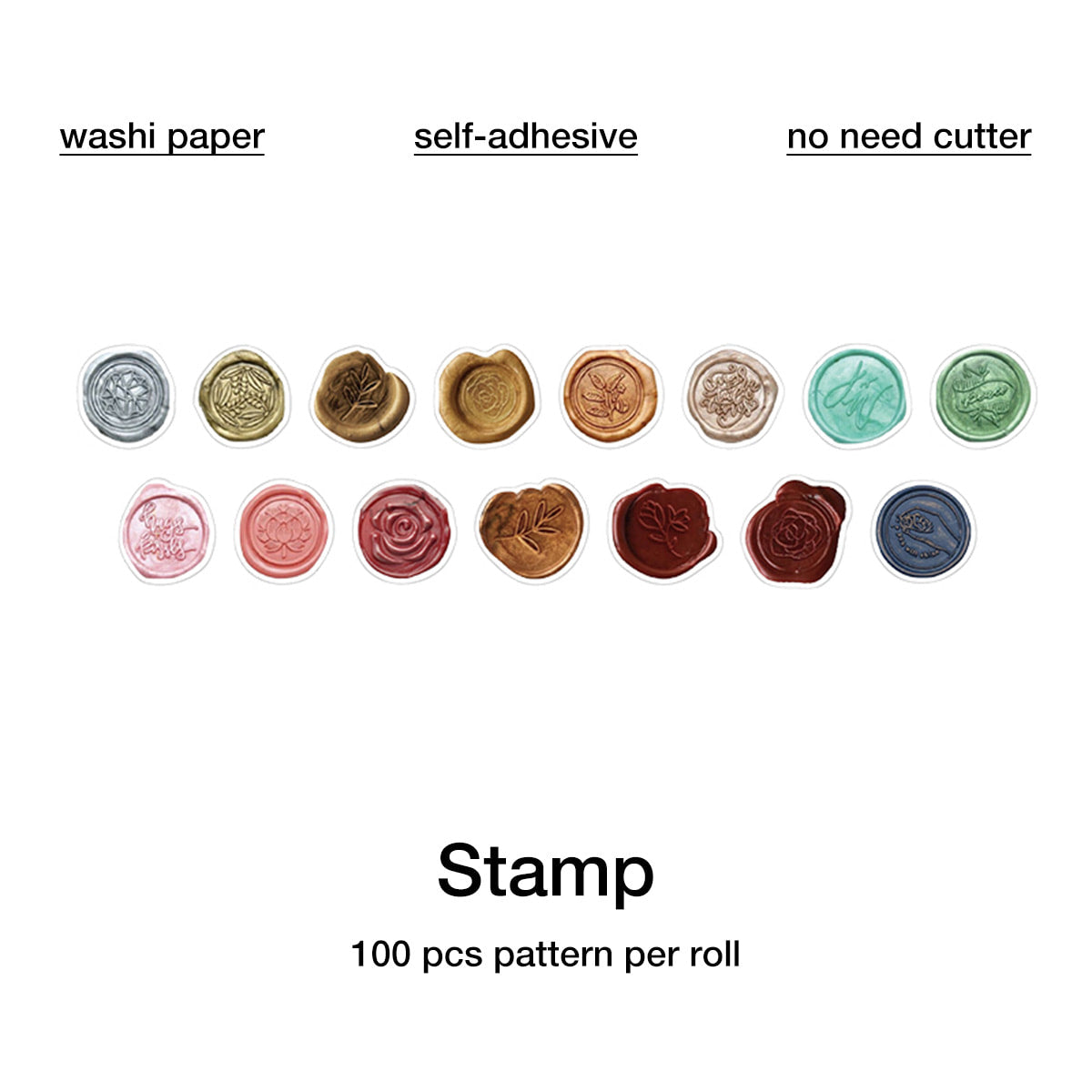 Flowers And Animals Shaped Pattern Washi Tape