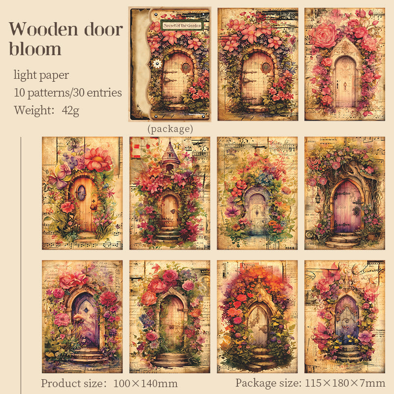 Burning Garden Material Decor Paper