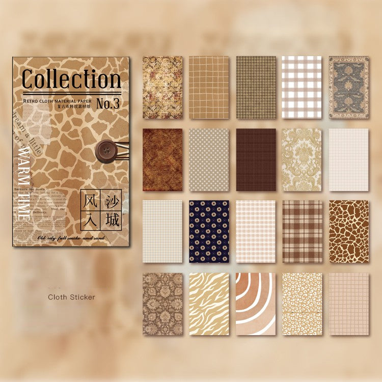 60 PCS Warm Time Material Paper