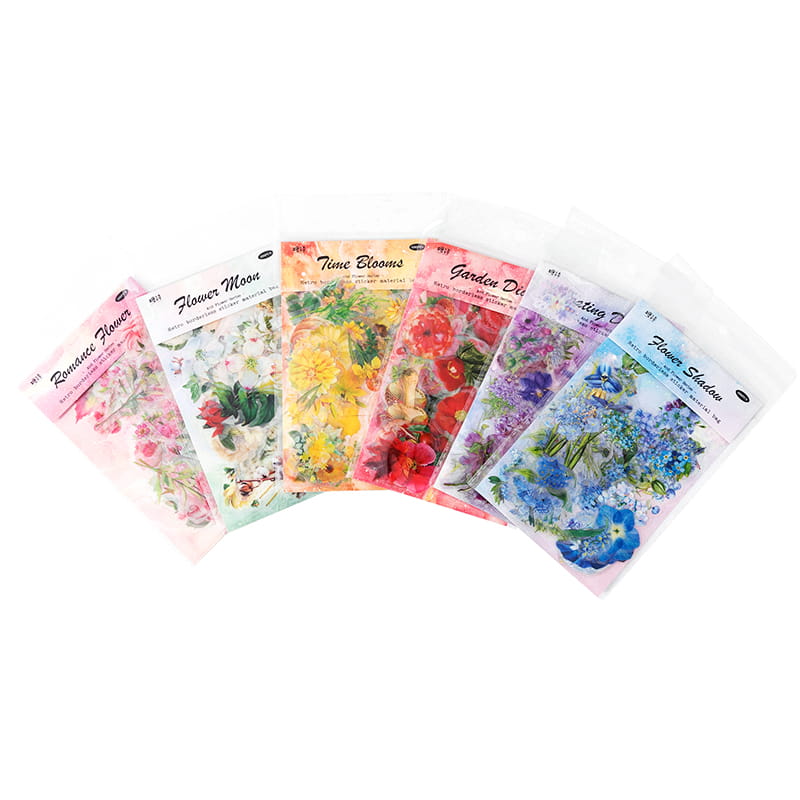 100 PCS Floral Meeting Stickers