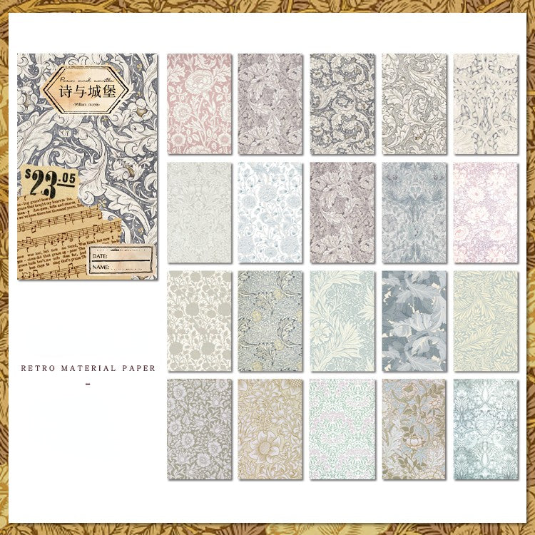 60 PCS Morris Material Paper