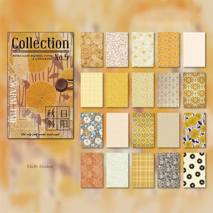 60 PCS Warm Time Material Paper